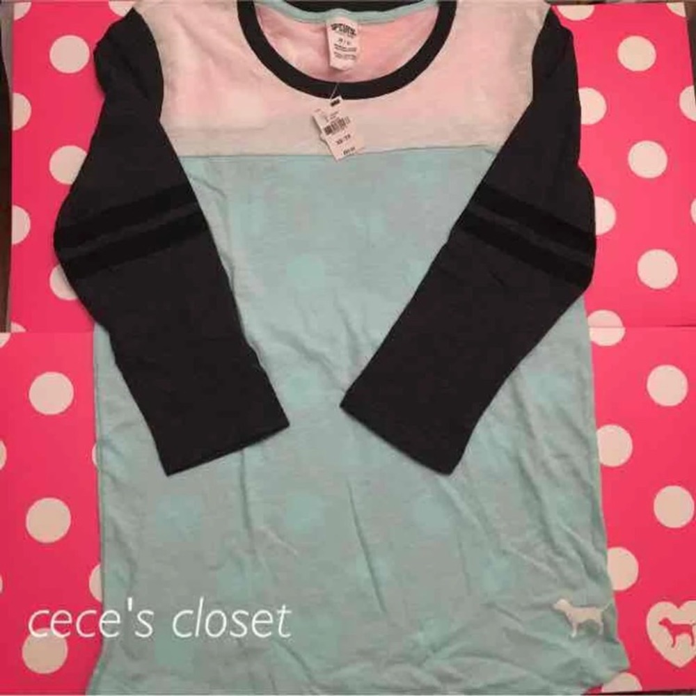 VS Pink *XS* colorblock tee